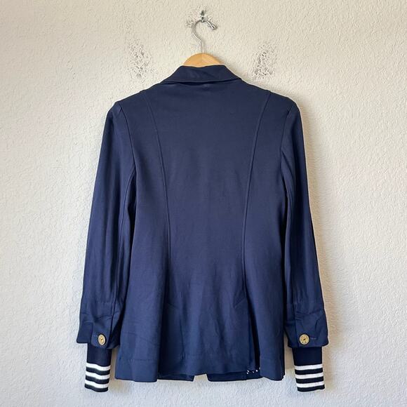 CABI Grand Slam Blazer Jacket Navy Blue Double Breasted Preppy - Picture 2 of 13